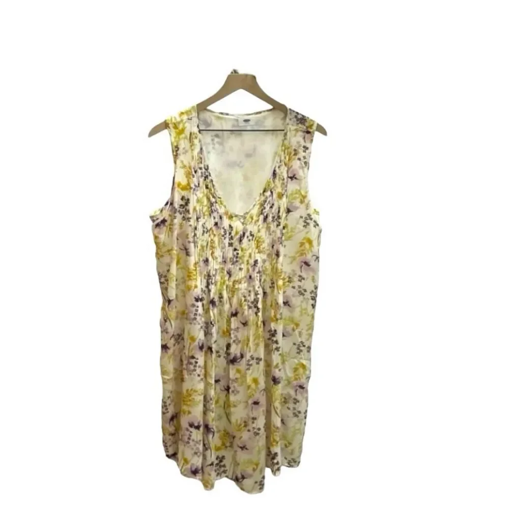 Old Navy Floral Print Sleeveless Dress Mini Casual Size XL - Picture 1 of 12